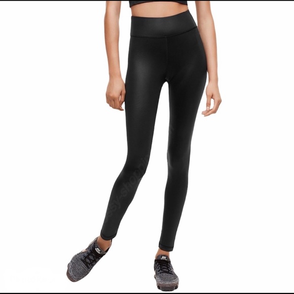 Aritzia The Constant Twyla Black Glossy Leggings L - Picture 13 of 14